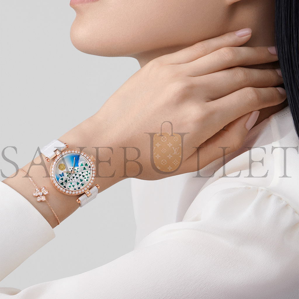 VAN CLEEF ARPELS FRIVOLE BRACELET, MINI MODEL - ROSE GOLD, DIAMOND  VCARP7RD00